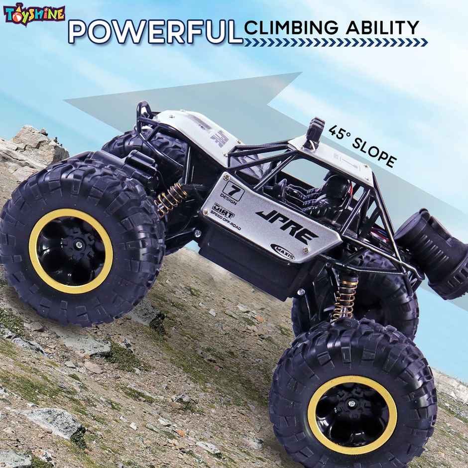 Toyshine 1:16 Scale 2.4Ghz Rechargeable Remote Control 4Wd Alloy Off Road | Silver