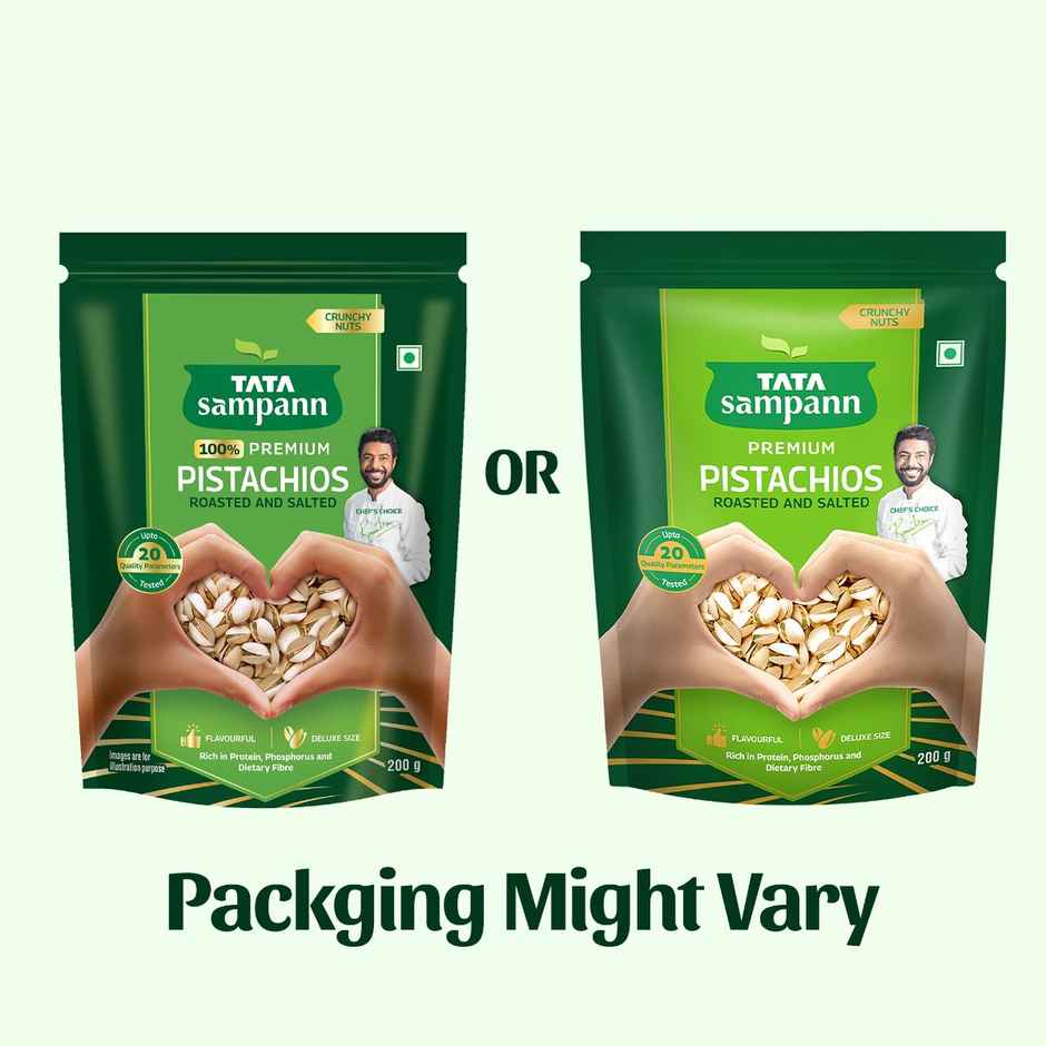 Tata Sampann Authentic Iranian Pistachios Roasted & Salted