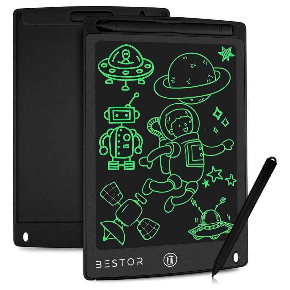 Bestor LCD Writing Tablet Kids Toys - 8.5 Inch Learning Drawing Board Toys for 3 4 5 6 7 8 Year Old Boys Girls Birthday Gifts, Toddler Educational Pad, Notepad/E-Writer - Black