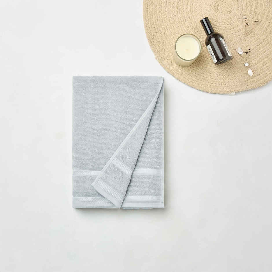 Himeya Zero Twist 350 GSM Cotton Bath Towel Grey
