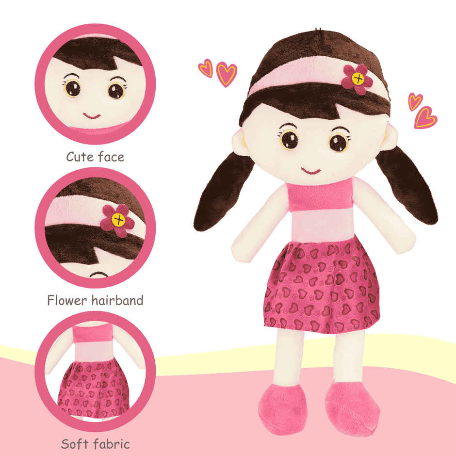 Toytales Cute Doll Soft Toy | Plushie | Toys For Girls | Birthday Gifts