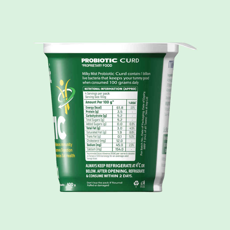 Milky Mist Probiotic Curd Cup