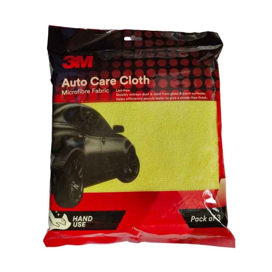 3M Auto Care Microfiber Car Cleaning Cloth (Pack of 3) - 40 x 40 cm