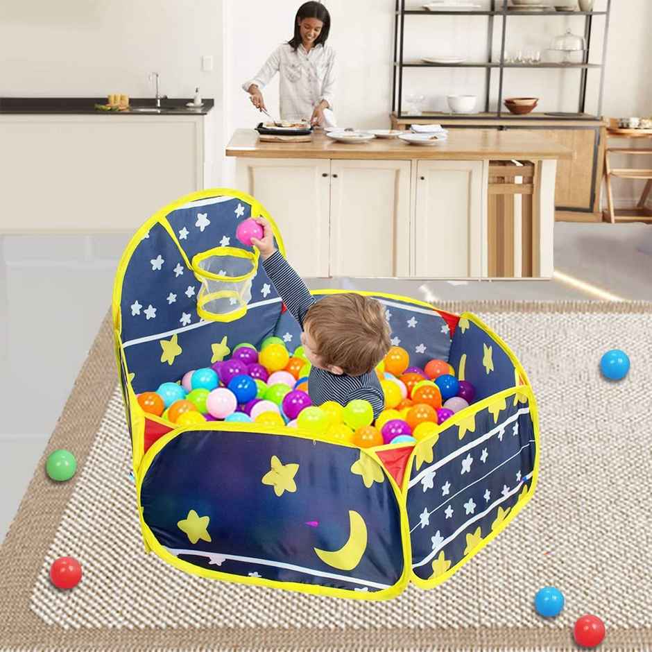 Wembley Ball Pool With 20 Balls Playing Ball Pool Hoop Portable Kids Activity Toys For Kids-Assorted