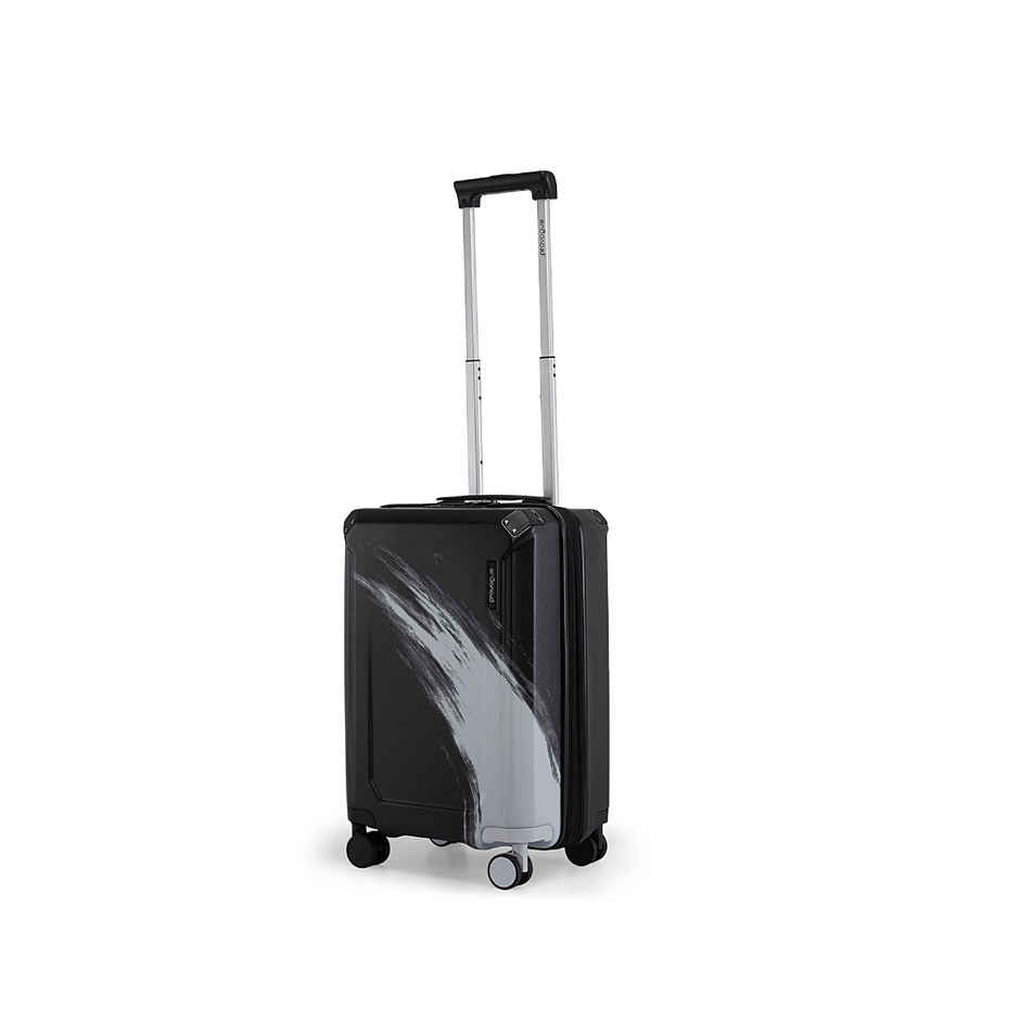 Provogue Wave Hard-Sided PC Cabin Luggage Trolley Bag | Midnight Black - 55 cm
