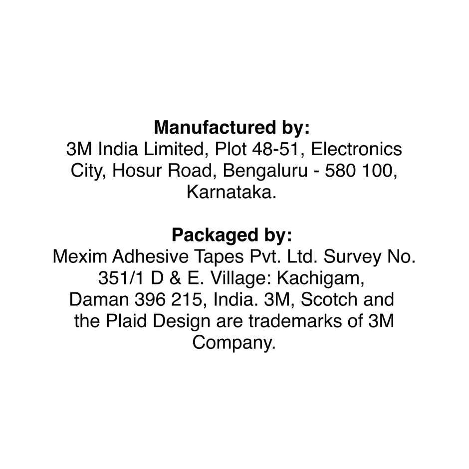 Scotch Transparent Tape - Polypropylene Yellow | Clear Tape | 2.4 mm x 25 m Combo 