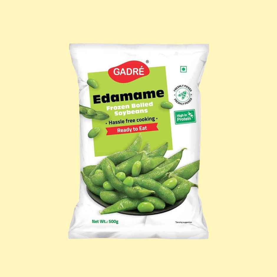 Gadre Edamame | No Added Preservatives | Frozen Green Soybeans | Ready To Eat | Healthy Veg Snack