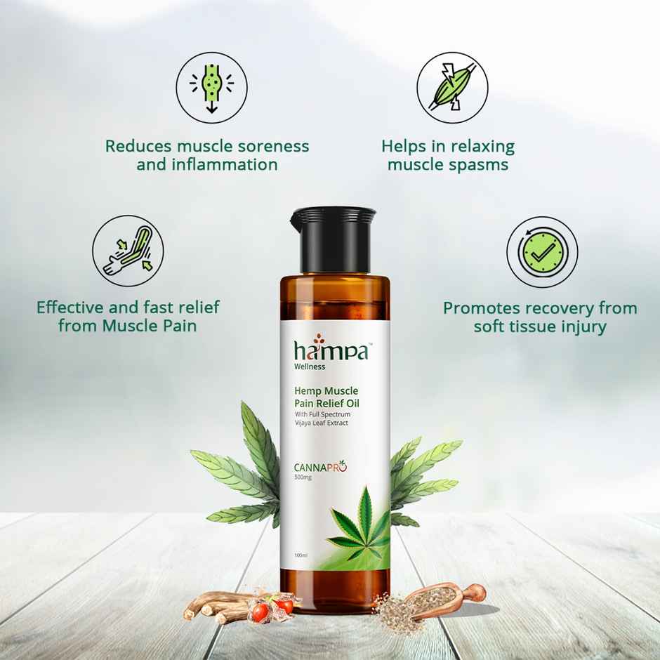 Hampa Hemp Muscle Pain Relief Oil