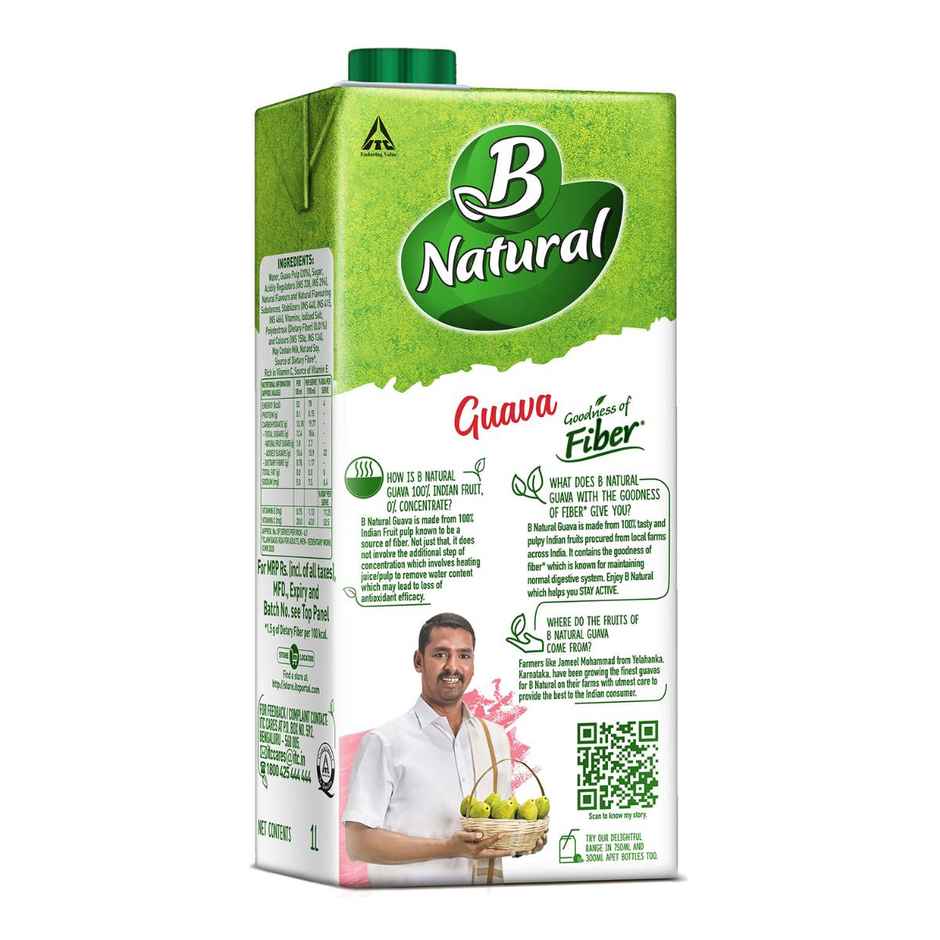 B Natural Guava Juice, Vitamin C & E