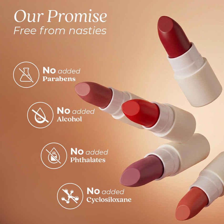 Just Herbs Ayurvedic Mini Lipstick Kit | Matte Finish, Long Lasting & Hydrating