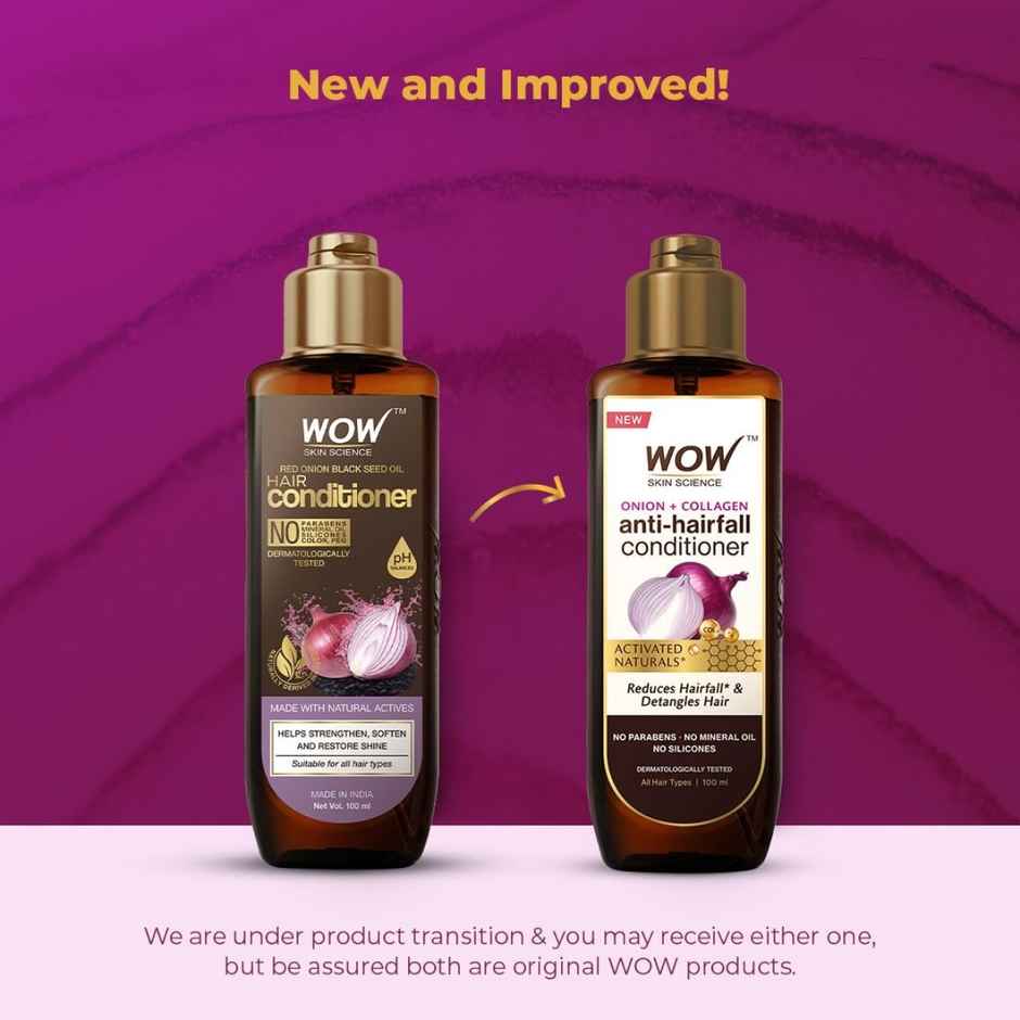 WOW Skin Science Onion and Black Seed Conditioner 
