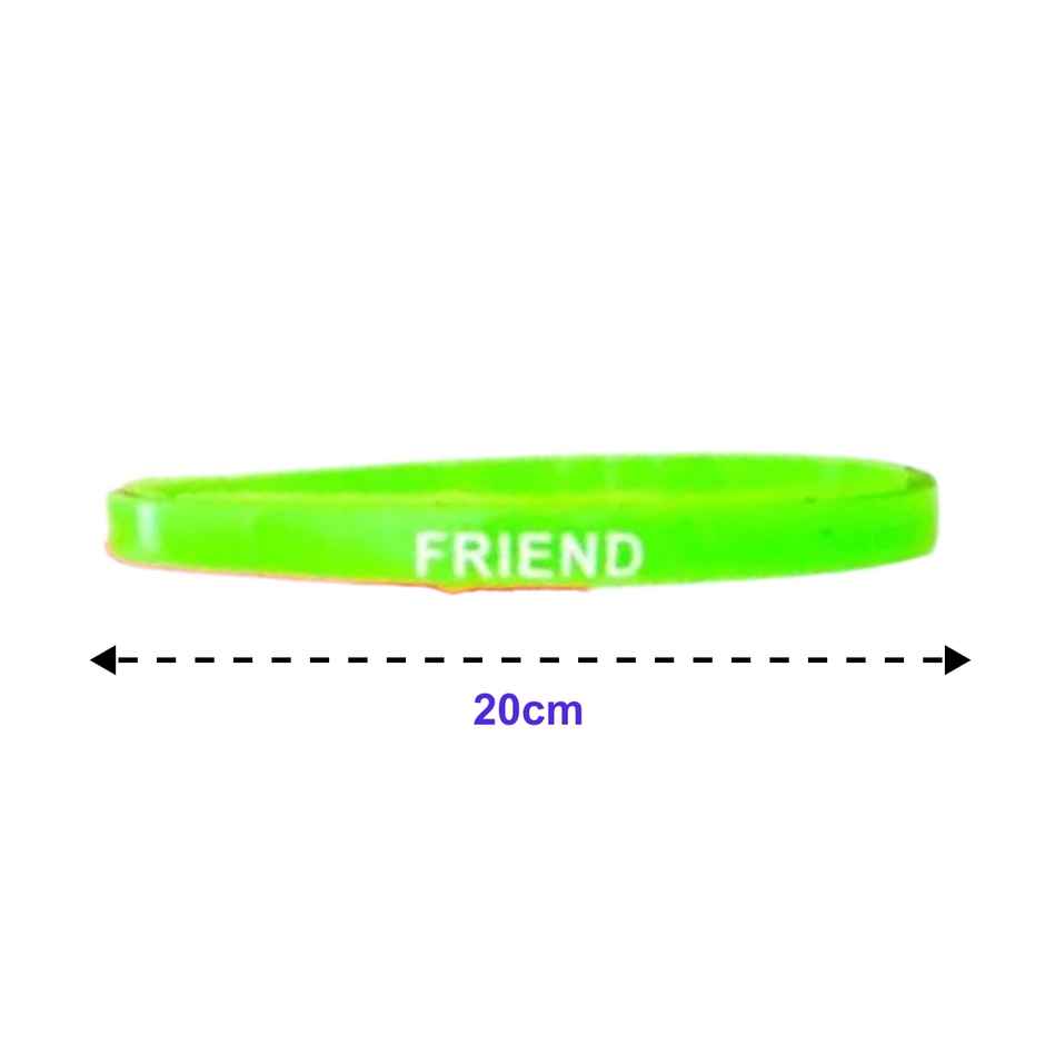 Fnp Friendship Day Yellow Rose Bouquet (1pc) & Mad Over Print Silicone Friendship Band (1pc) Combo