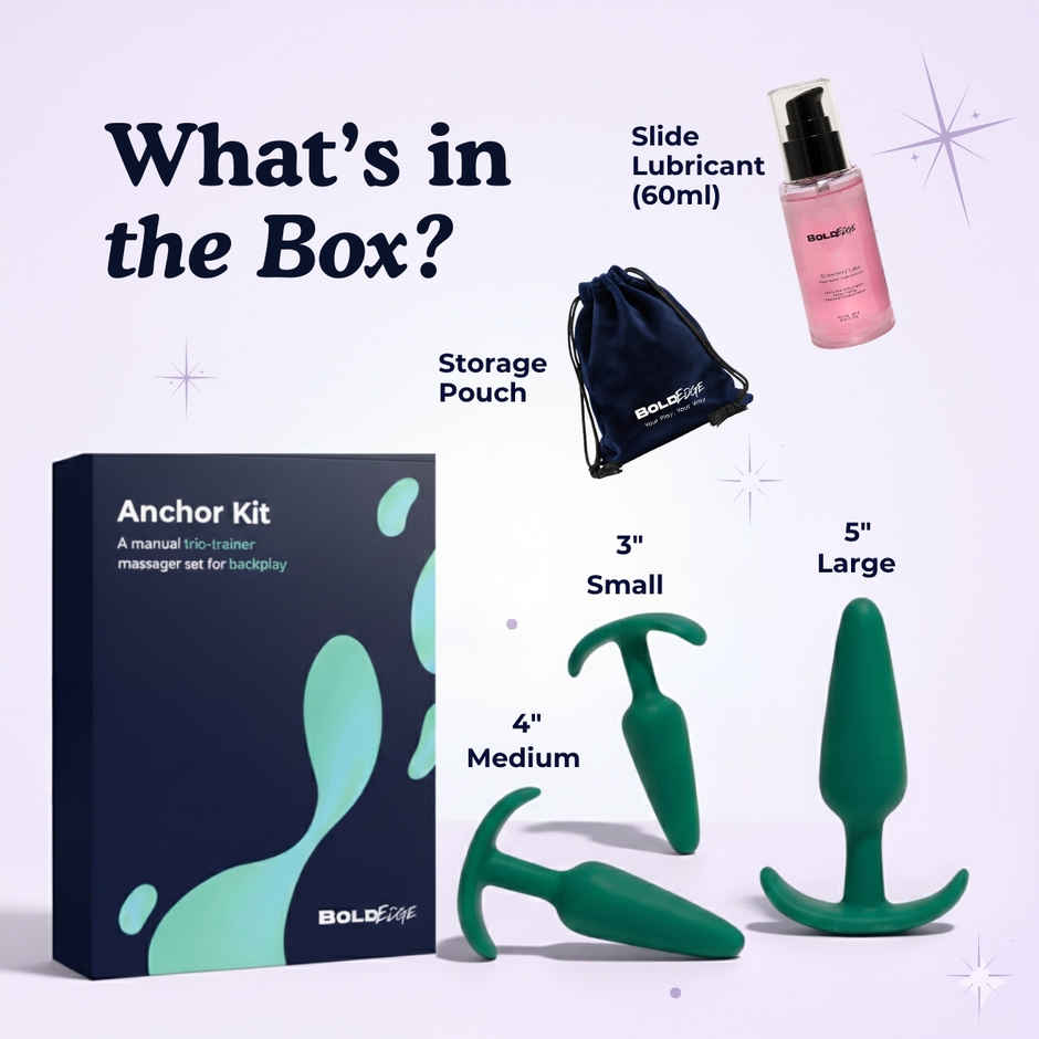 BoldEdge Anchor Kit Personal Massager Set for Backplay