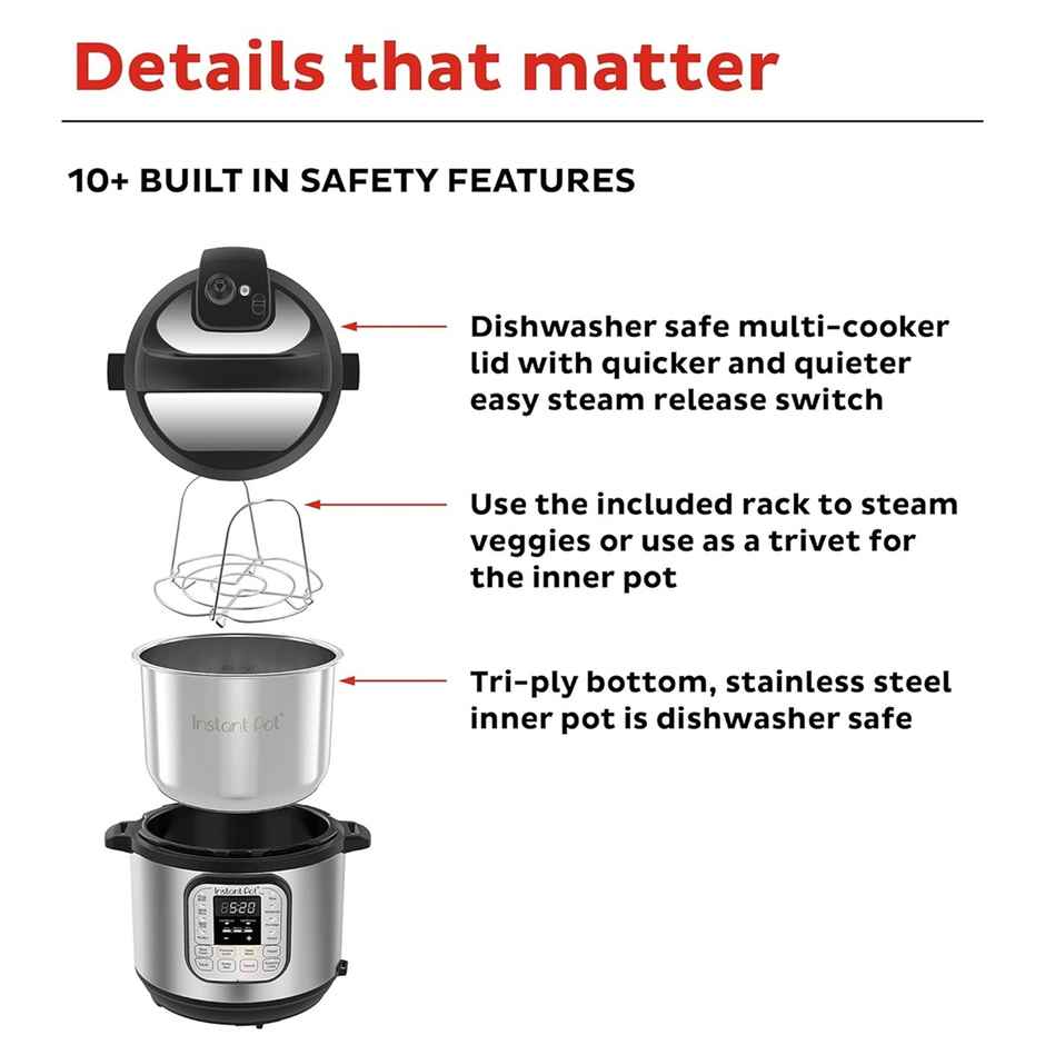 Instant Pot 321 6 Litre Electric Pressure Cooker