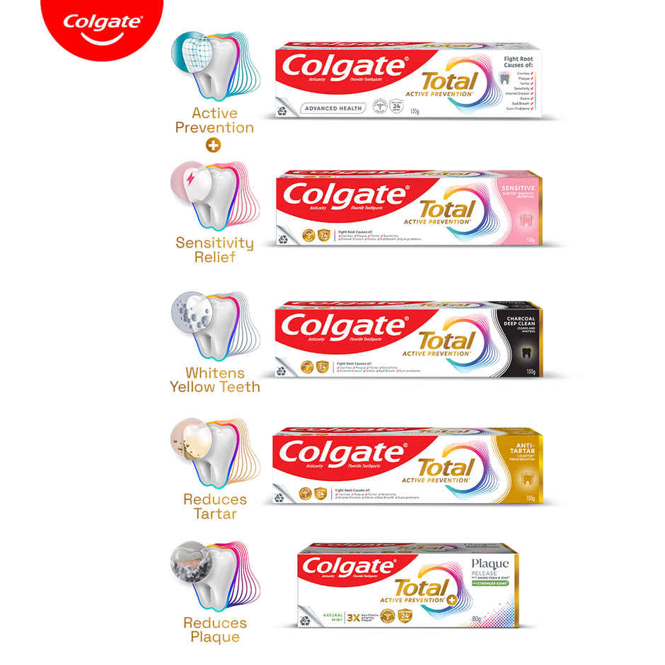Colgate Total Advanced Health Antibacterial Toothpaste, Enamel Protection