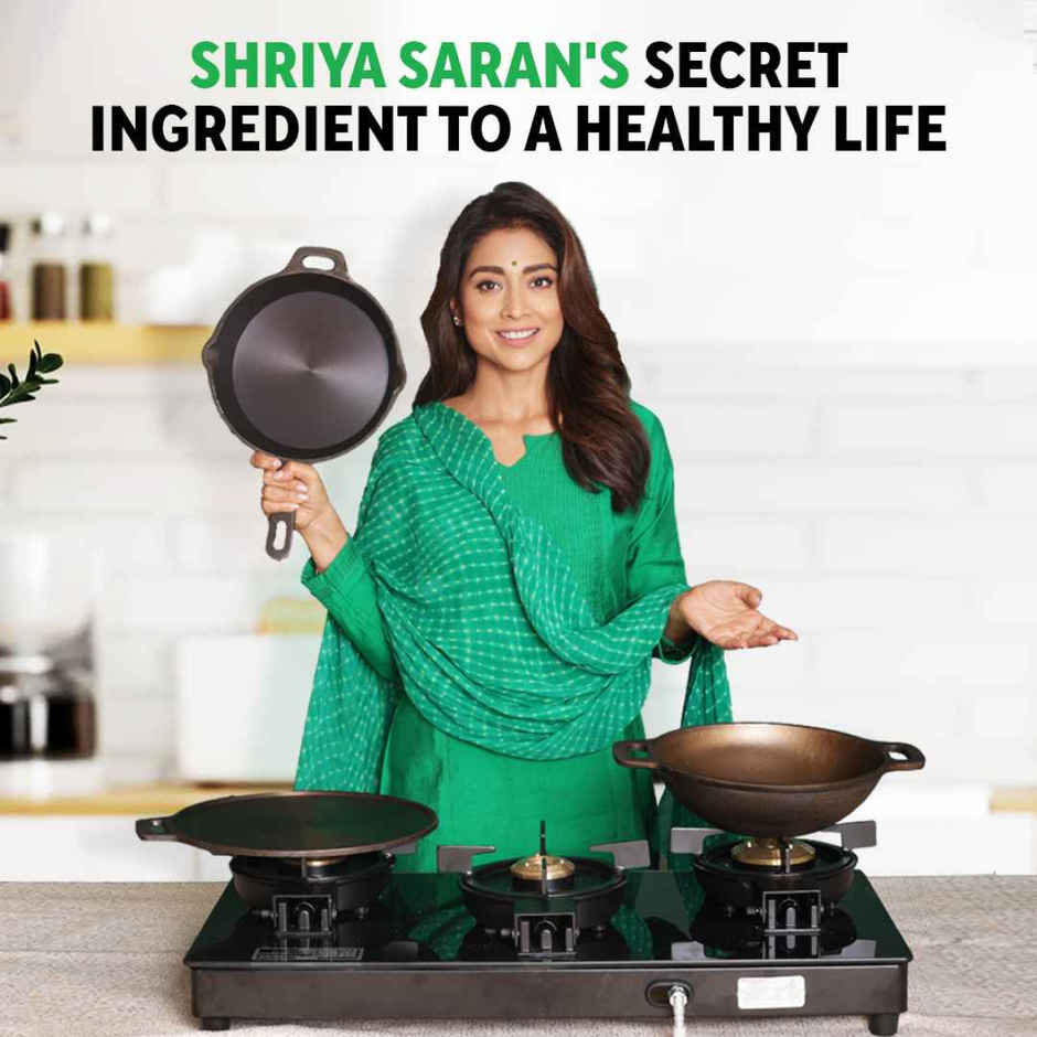 The Indus Valley Iron Fry Pan/Skillet With Long Handle|Very Small, 15.2Cm/6Inch, 0.42Ltr, 1.1Kg