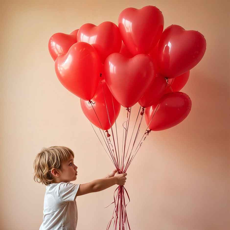 Red Heart Balloons | Balloon Decoration for Couple | Propcon
