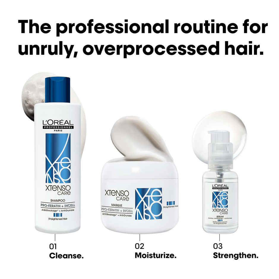 L'Oreal Professionnel Xtenso Care Shampoo For Frizz-Free, Smooth & Manageable Hair