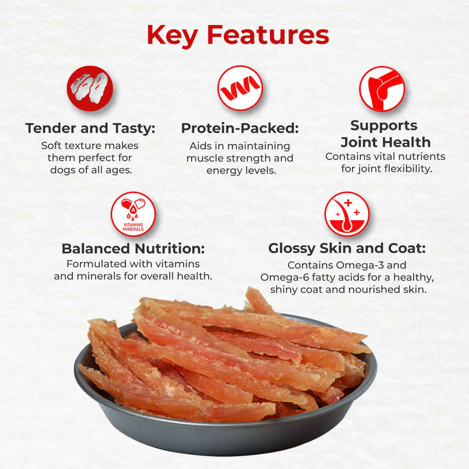 Drools Chicken Roaststrips Dog Treats | Best For Training & Bonding | For Puppy & Adult