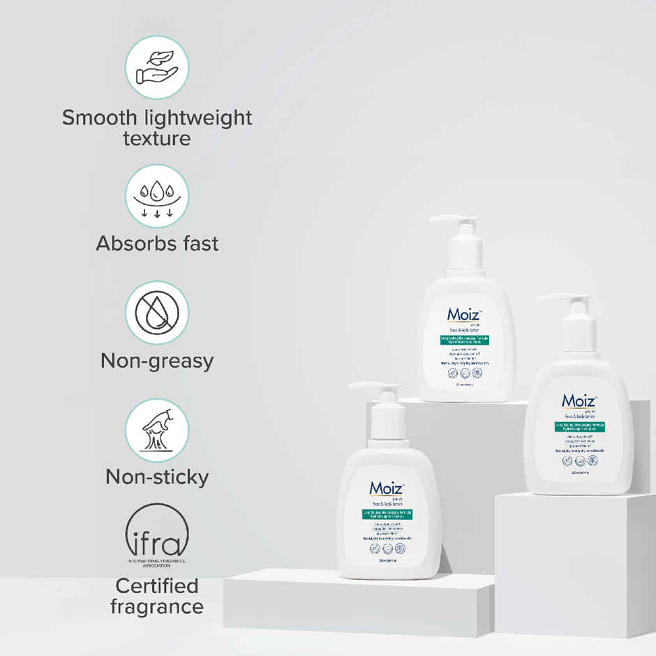 Moiz LMF 48 Face & Body Lotion | 48 Hours Hydration
