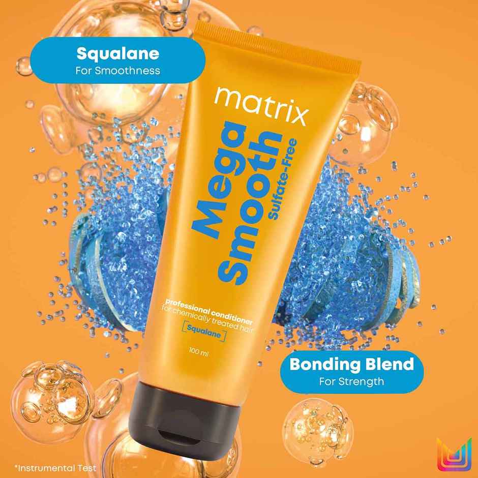 Matrix Mega Smooth Sulfate-free Conditioner For Bond Repair, Smoothens Hair, Safe for Treated Hair