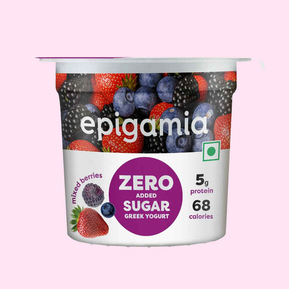 Epigamia No Added Sugar Mixed Berry Yogurt
