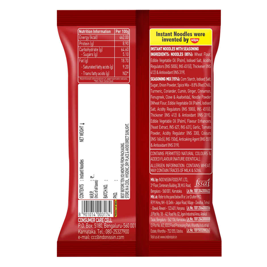 Top Ramen Noodles Curry Veg Pouch