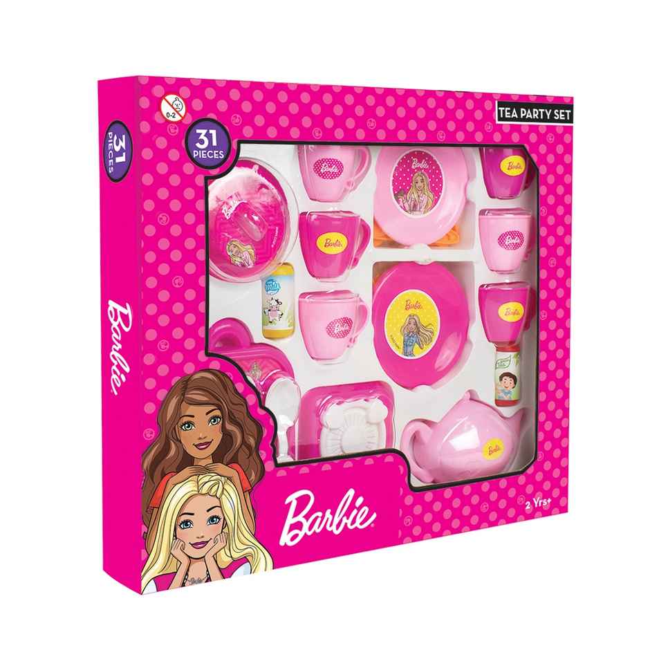 Itoys Tea Party Set Box- Barbie(Colour May Vary)