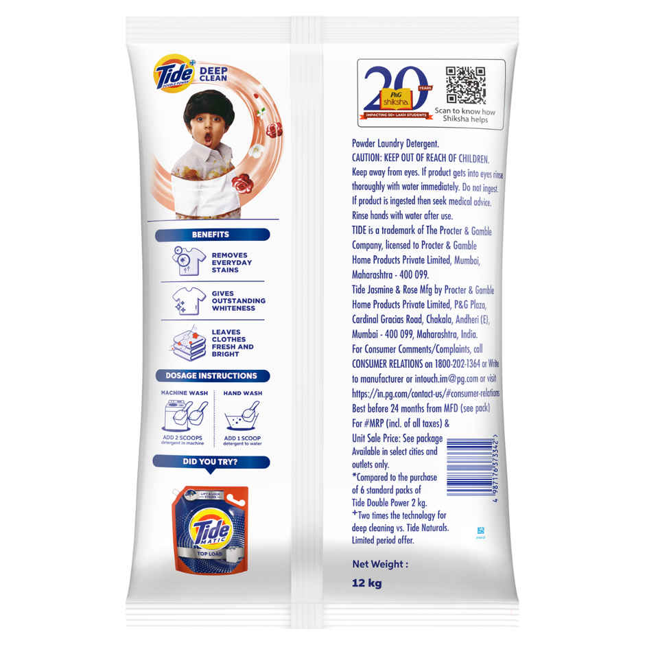 Tide Plus Jasmine & Rose Detergent Powder