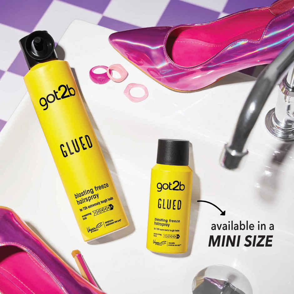 Glued Blasting Freeze Hairspray With Ultra Strong Hold & Lasts upto 72 Hrs