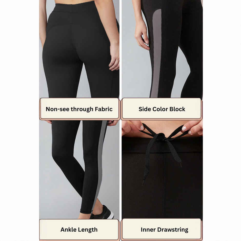 Blinkin Women's Gym Tights & Pants - Grey | Stretchable | XXl