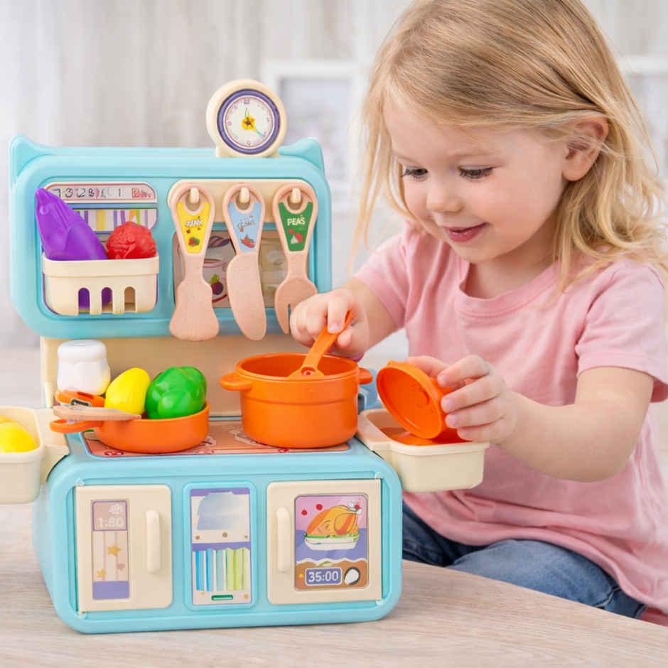 Toytale Kitchen Set | Kids & Girls Cooking Play Set | Birthday Gift for Kids 3+