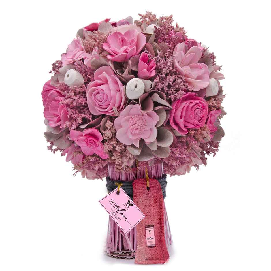 Iris Floral Bouquet with Fragrance Spray