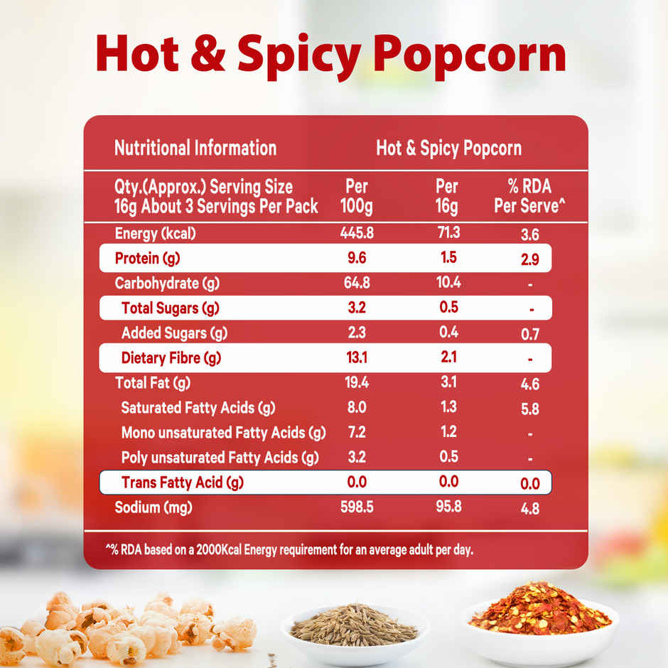 ACT II Ready To Eat Popcorn | Hot & Spicy Flavour| On-the-go Snacks