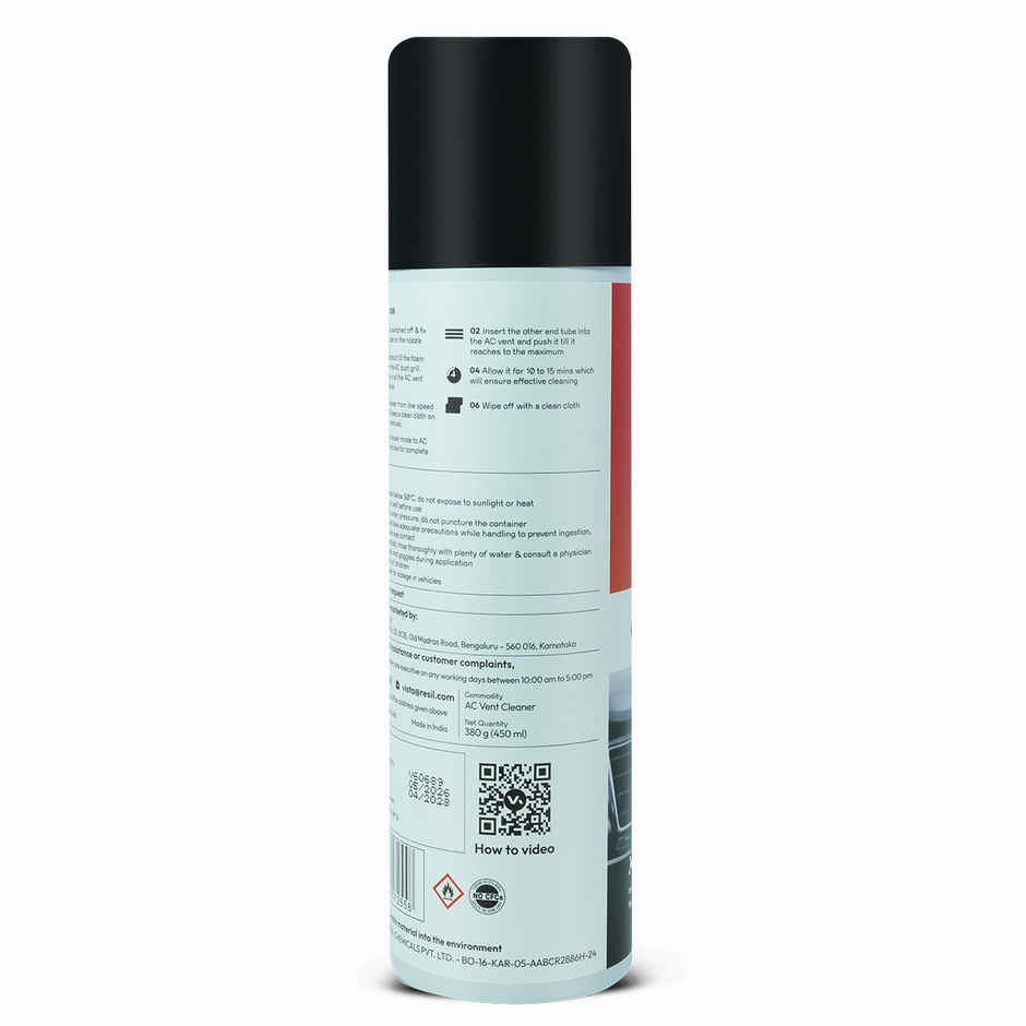 Vista Auto Care Ac Vent Kleen Hygiene Foam For Car