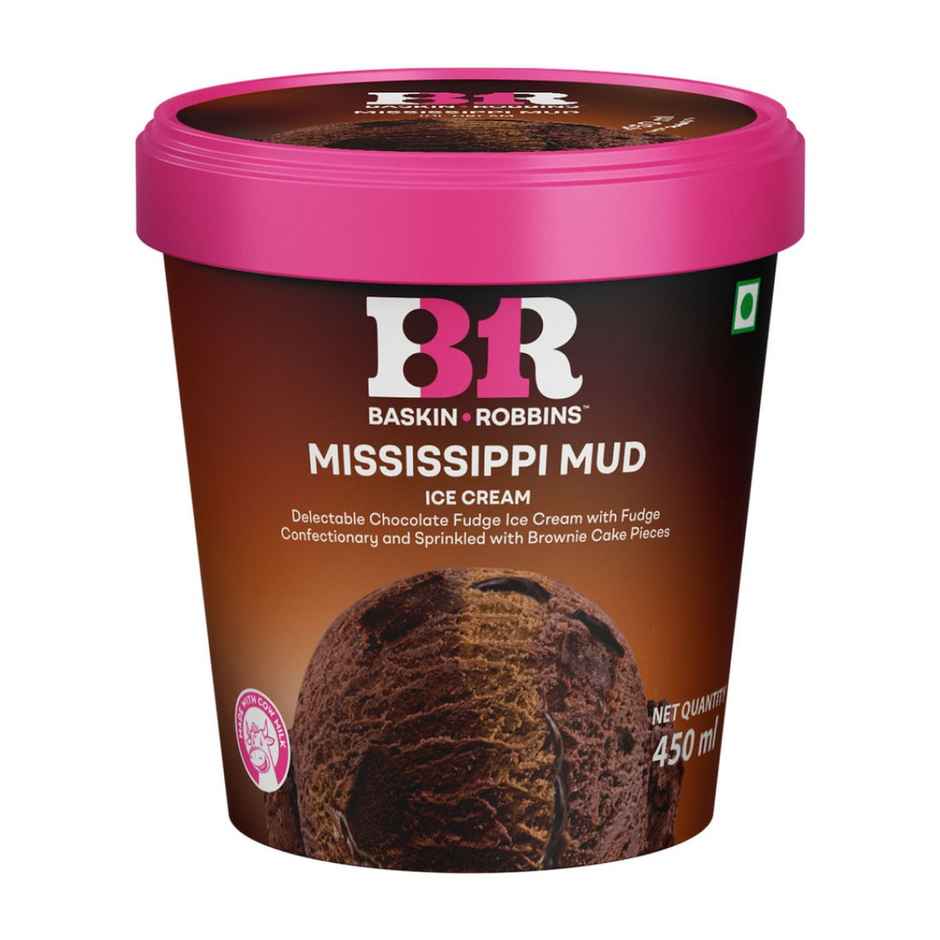 Baskin Robbins Mississippi Mud Ice Cream Tub