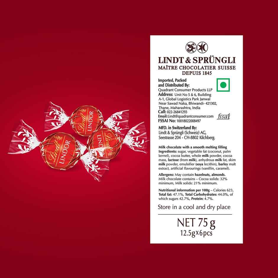 Lindt Lindor Milk | Smooth & Creamy Chocolate