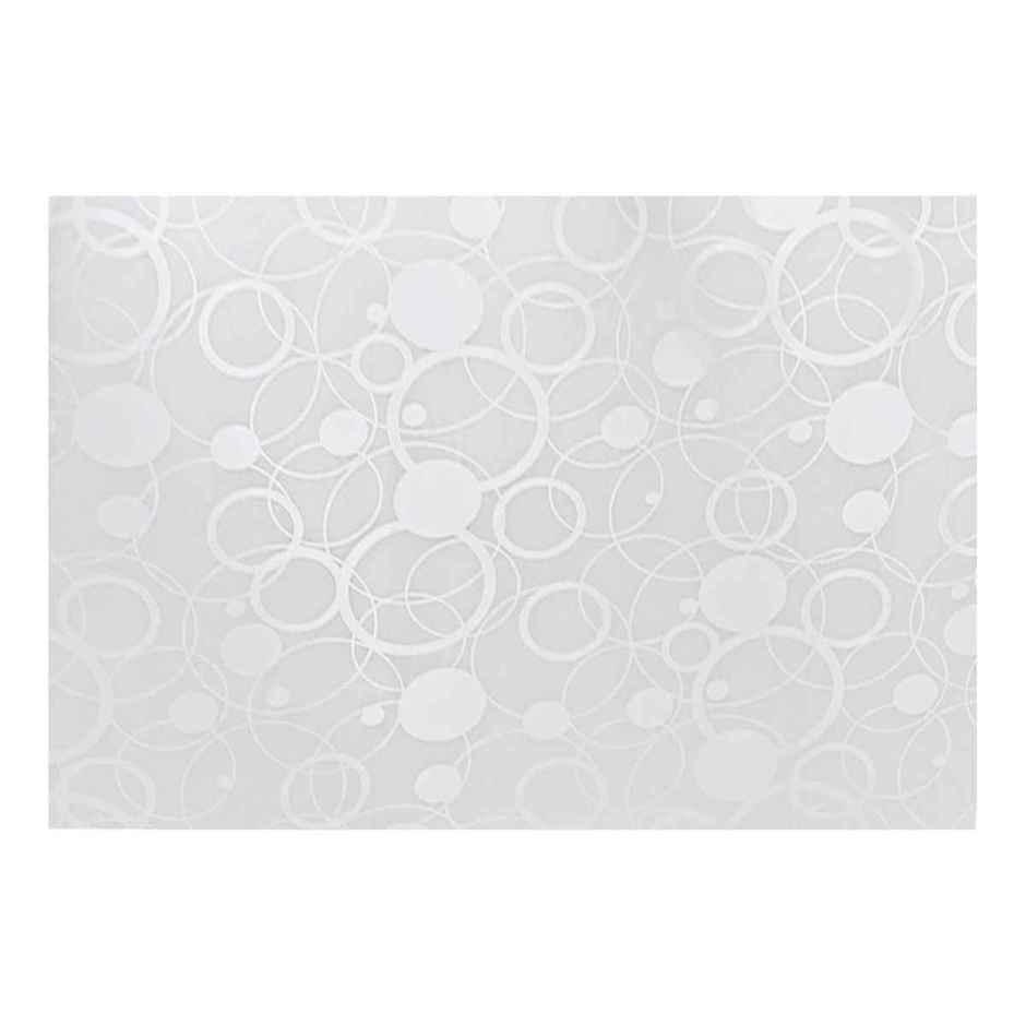 Kuber Industries Waterproof PVC Circle Design Multipurpose Refrigerator Drawer Mat|Pack of 6|White