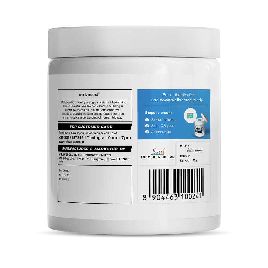 Wellcore Micronised Kiwi Kick Creatine Monohydrate | 33 servings