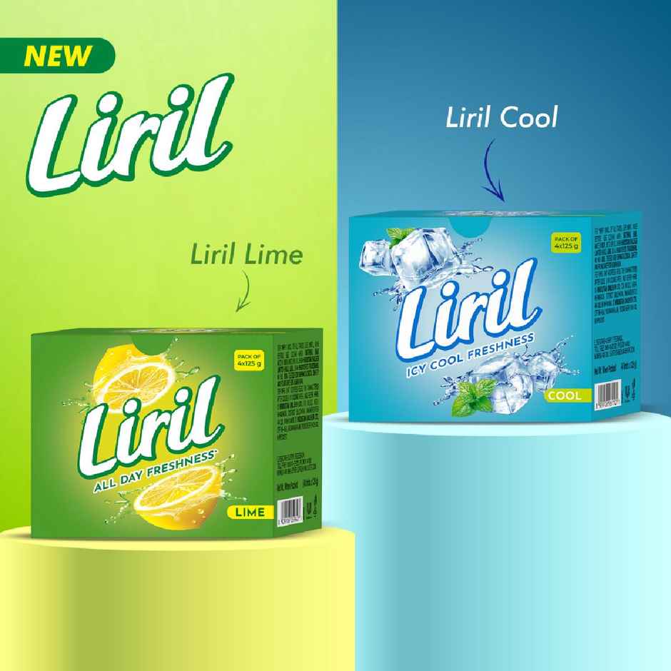 Liril Lime & Tea Tree Oil Soap (Pack Of 4)