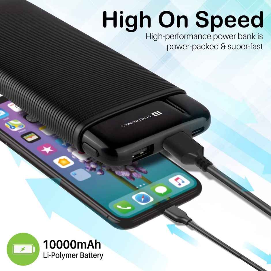 Portronics Power Pro 10000 mAh Power Bank With Dual Output