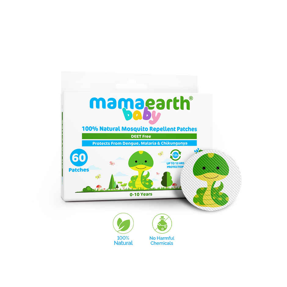 Mamaearth Baby 100% Natural Mosquito Repellent Patches