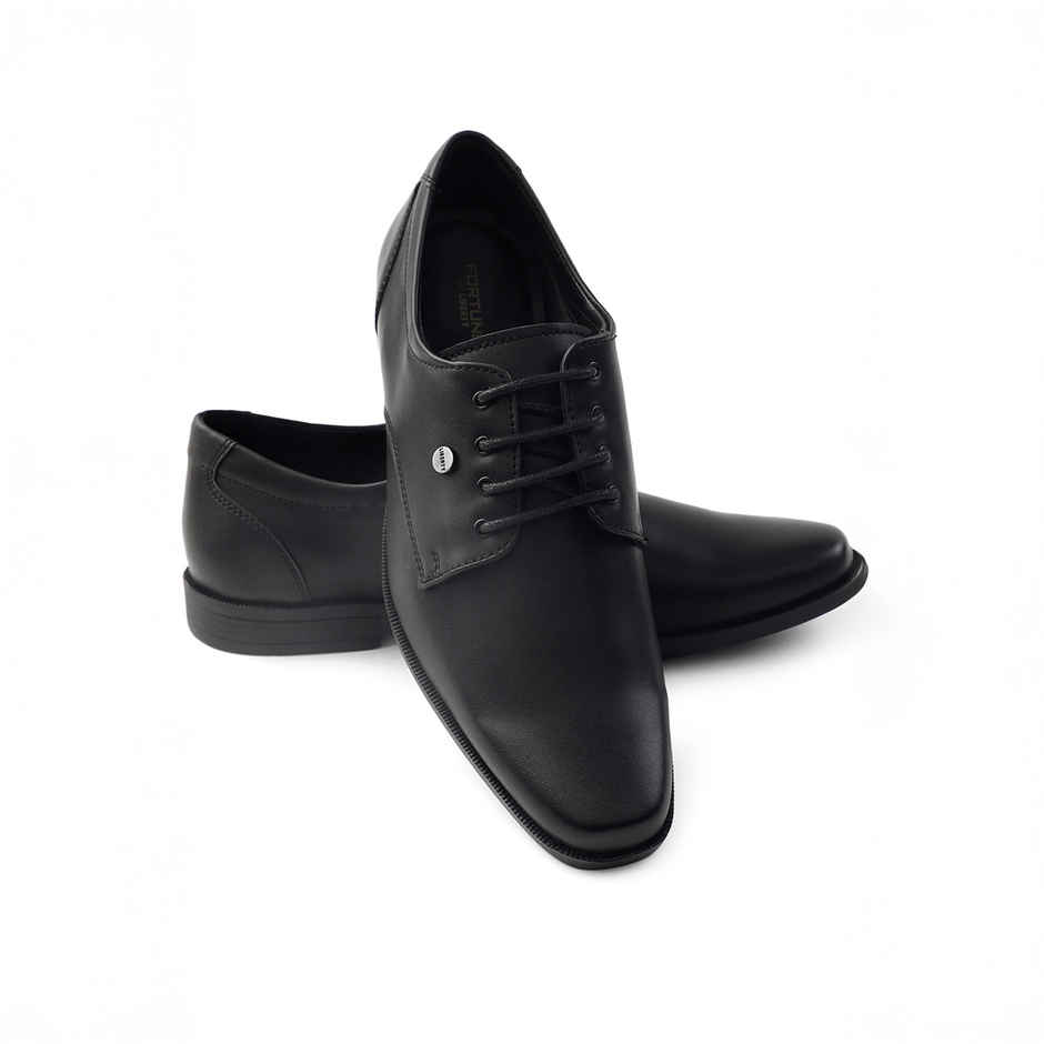 Liberty Apparel Men's Fortune Benstock1E Formal Derby Shoes | Black - UK 7