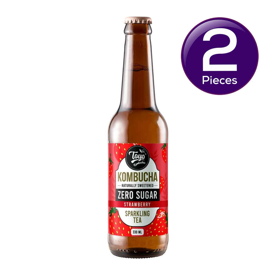 Toyo Kombucha Zero Sugar Strawberry Kombucha Combo