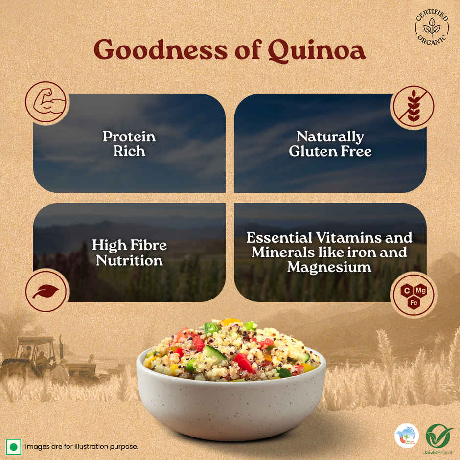 A TATA Product - Organic India Quinoa, Nutrient-Rich Whole Grain, Protein-Rich, Gluten-Free