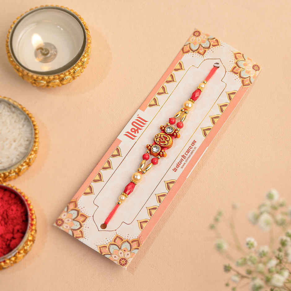 Rakhi for Brother | Om | Religious | Pack of 1 | Shree Rakhi