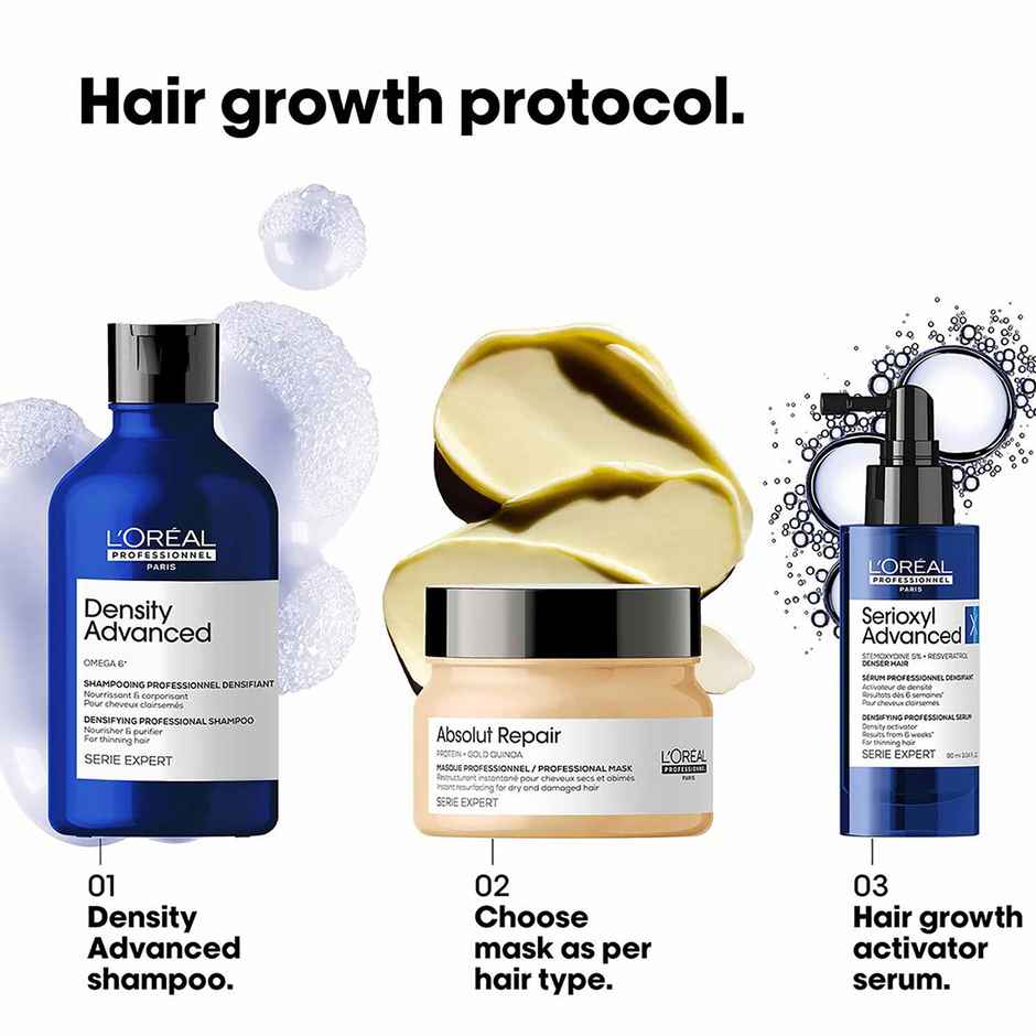 L’Oréal Professionnel Density Advanced Shampoo for Thinning Hair Visibly Increases Volume