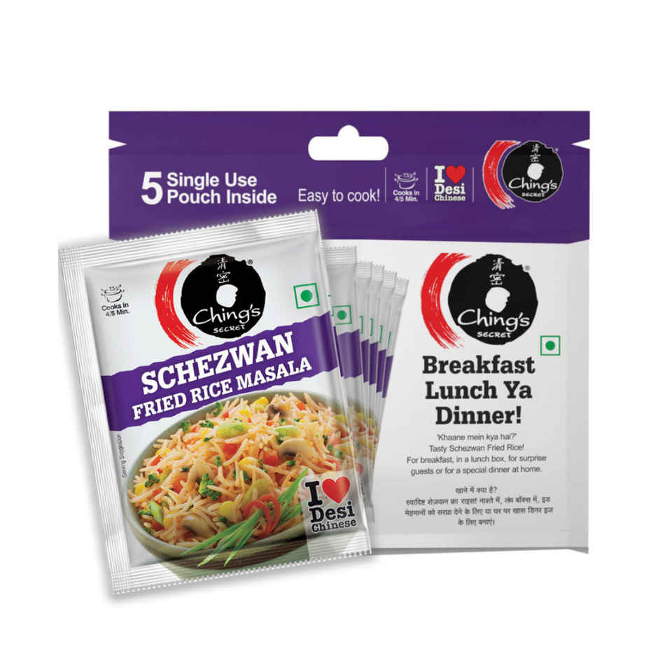 Ching’s Secret Schezwan Fried Rice Masala, Cooks in 4/5Mins, 5 Single Use Pouches