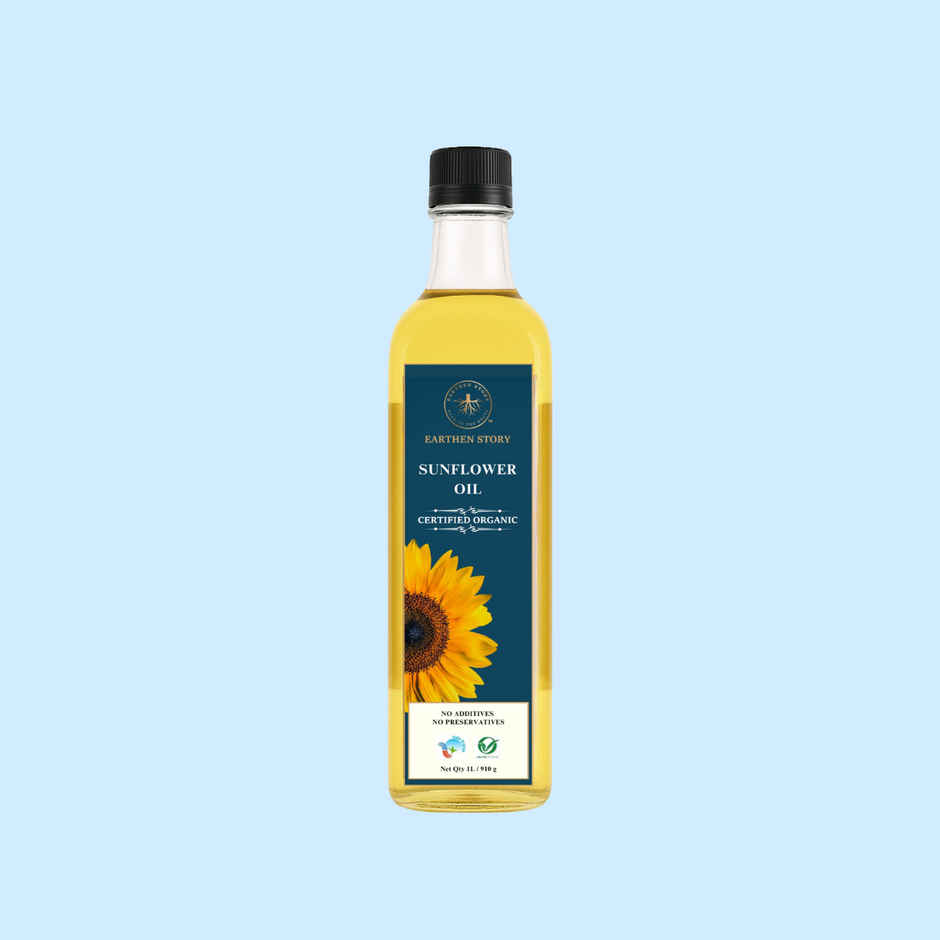 Earthen Story Organic Sunflower Cold Pressed Oil | Organic Cooking Oil