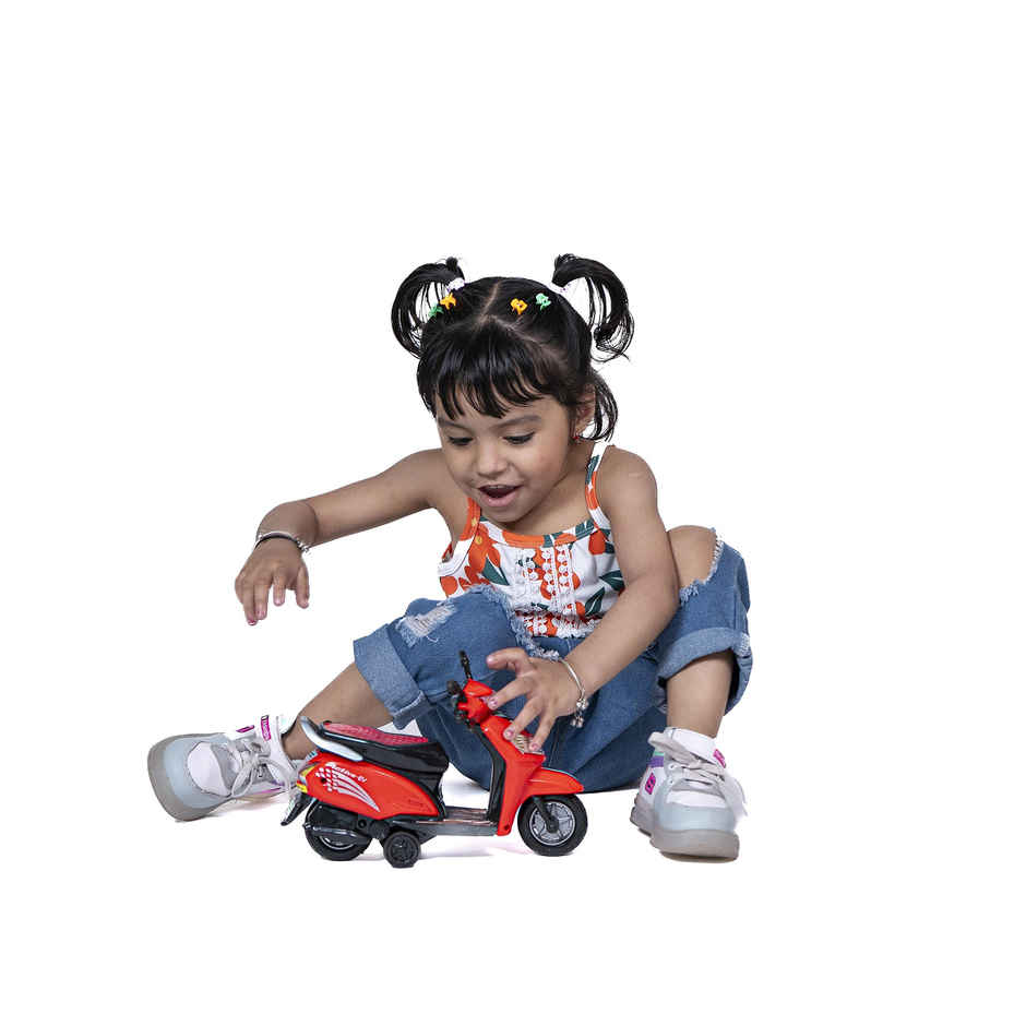 Toy Bharat Model Scooty Toy - Multicolour | Assorted